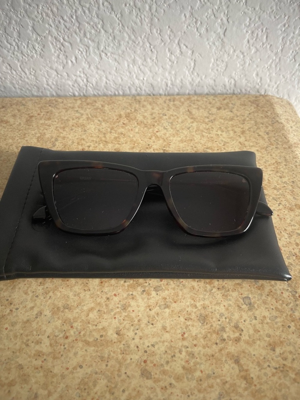 Quay Australia Brown Tortoiseshell Cat-Eye Call The Shots Sunglasses - Picture 2 of 5